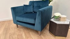 Sofology Cricket Fabric Chair in Velvet Teal