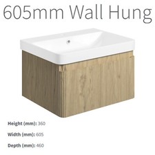 Oak vanity unit - oak, bathroom