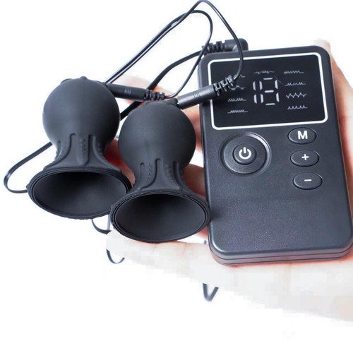 Silicone stim vacuum breast - e-stim,