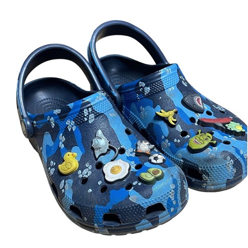 Crocs classic clog camo blue - crocs,