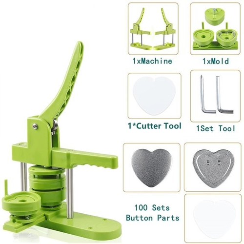 Button maker machine badge - maker,