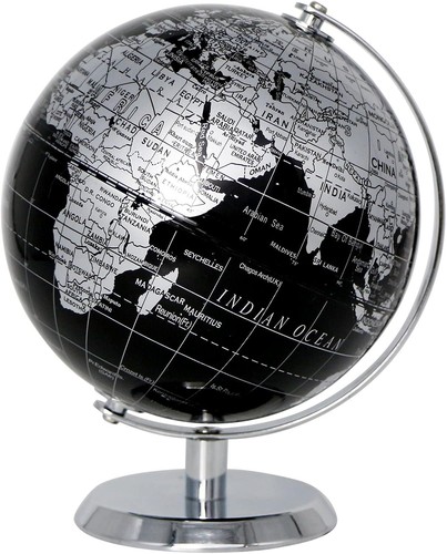 Exerz 30cm world globe metal - globe,
