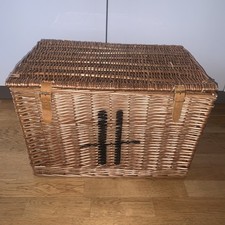Large Harrods Lined Wicker
