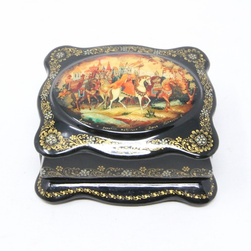 Vintage russian palekh hand - vintage,