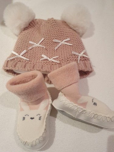 Baby hat moccasins - moccasins, soft