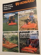 HOWARD Pasture Topper Grass Cutting Equipment Mowers Original 1970s Brochure