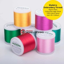 Madeira Rayon No.40 Machine Embroidery Thread - 1000m Spool - Multiple Colours