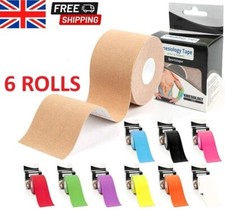 6 Rolls Kinesiology Tape EXTRA STICKY Sports  Muscle Strain Injury Support KT