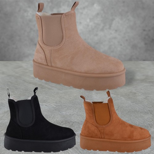 Womens ladies faux - faux, snug