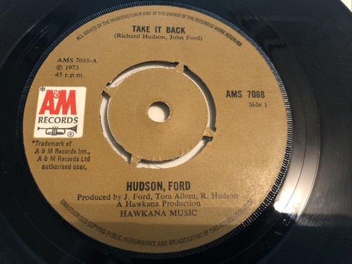 Hudson ford take back 7 - take, 7"