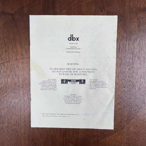 Vintage dbx model 163x - vintage,