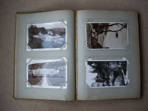 1940 vintage postcard album - vintage,