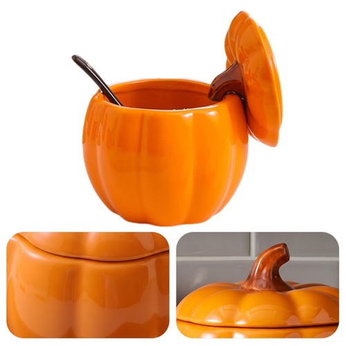 Ceramic pumpkin shaped - ceramic,