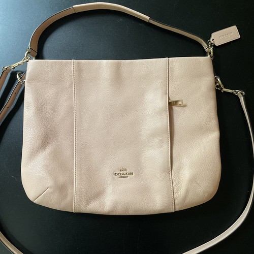 Coach peach pebbled leather - coach,