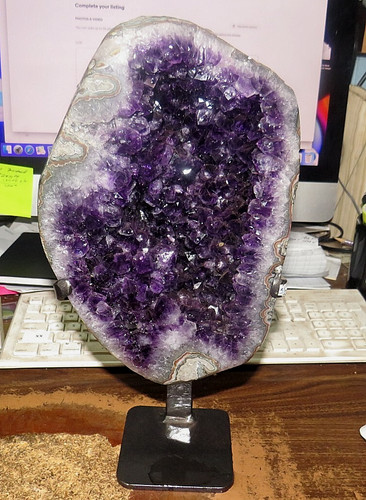 Huge amethyst crystal cluster - huge,