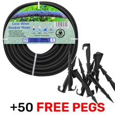 100m Soaker Hose with 50 Pegs