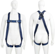 G-Force Adjustable Height Safety Fall Restraint Arrest Workers Body Harness M-XL