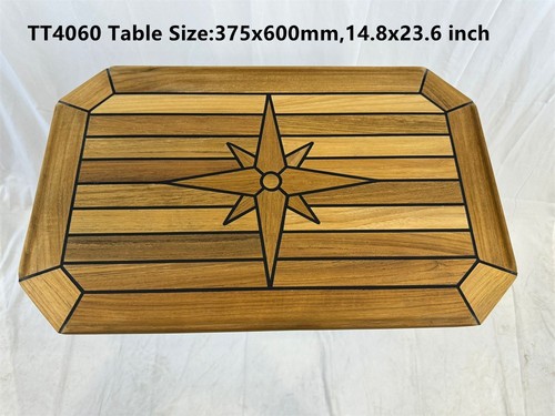 Boat rectangular teak table - teak,