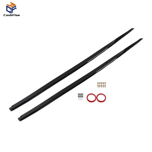 Gloss black side skirts - gloss,