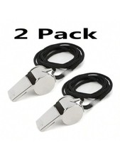 2pc METAL REFEREE WHISTLE WITH