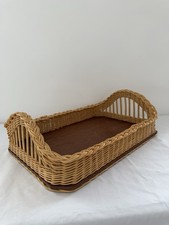 Vintage Wicker Serving Tray