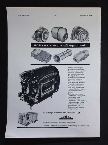 Original 1957 advert - advert, godfrey