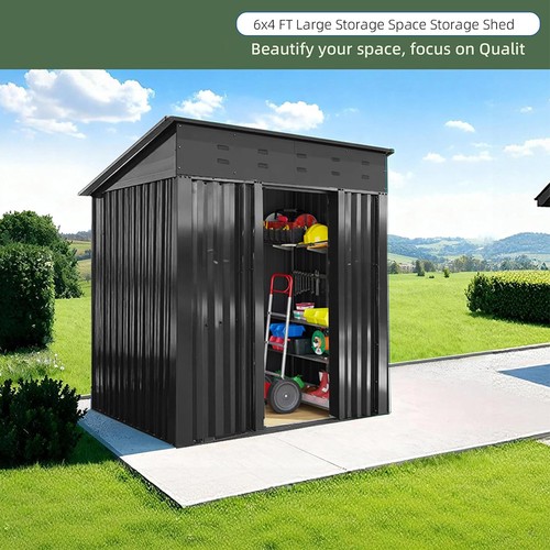 Garden metal shed 6x4ft - metal,