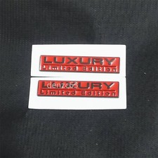 2x Red Matte Black LUXURY