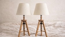 Table Lamp Tripod Pair Set of