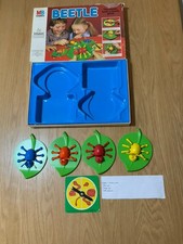 Beetle Vintage 1980 Children's Board Game by MB Games - INCOMPLETE, 3 Parts Miss