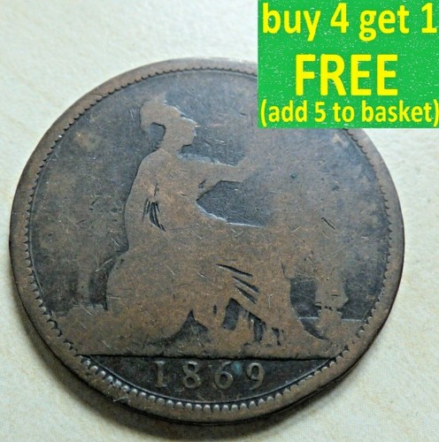 Queen victoria one penny - queen,