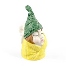 Vintage hand painted Royal Worcester porcelain candle snuffer "Mr Caudle"