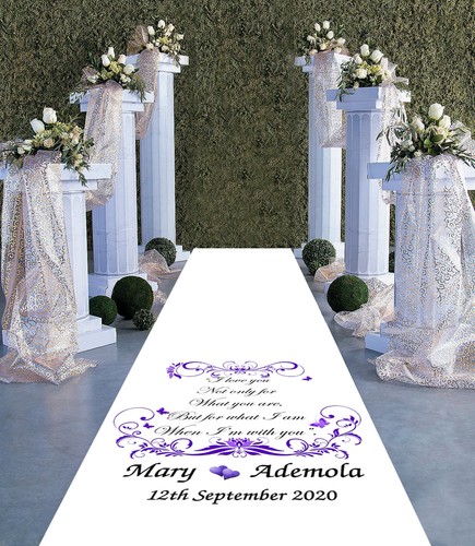 Personalised wedding aisle - personalised,