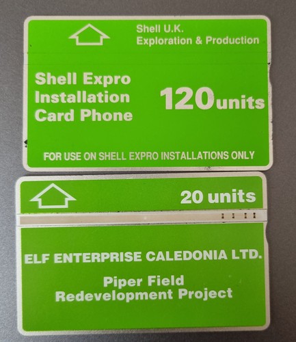 Phonecards oil shell - , elf