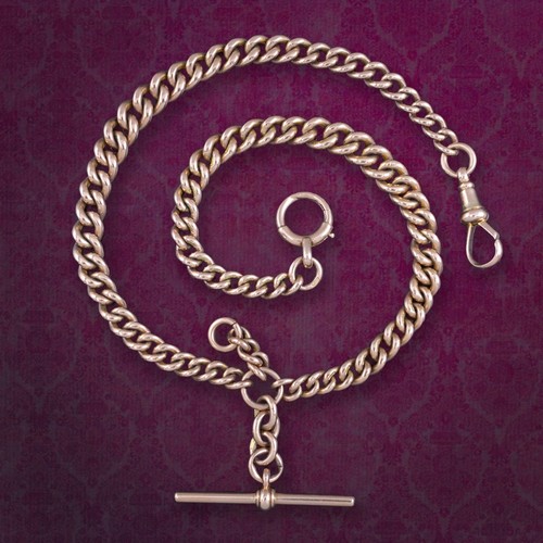 Antique victorian albert chain - victorian,