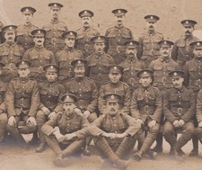 WW1 RPPC Group British Army Soldiers Military Photo Postcard Uniform