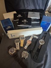 Job Lot Of Mens Watches Breil, Citizen , Accurist With Boxes And Manuals