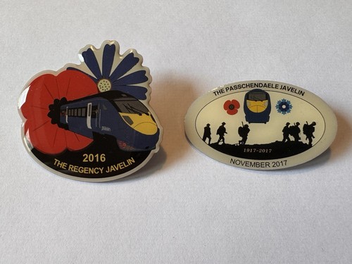 Railway train pin badge - railway,