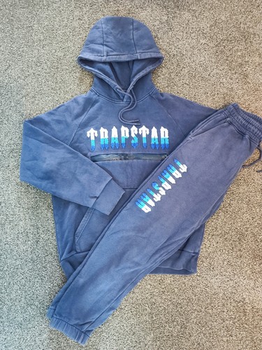 Trapstar men blue fleece - blue,