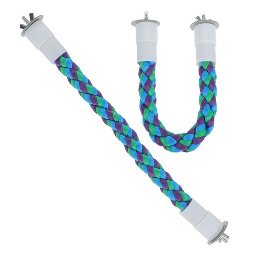 Blue cotton parrot rope swing - parrot,