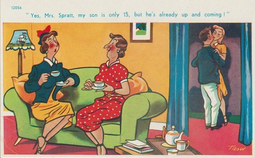 Vintage saucy seaside - vintage,