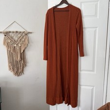 Rust Burnt Orange Boho Ribbed
