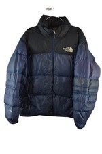 THE NORTH FACE 700 Down Blue Puffer Jacket size L Mens Retro Nuptse Padded