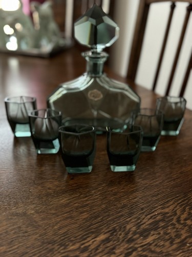 Vintage art deco decanter - vintage,