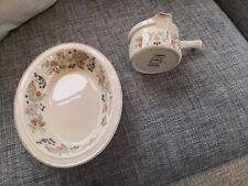 Wedgwood Roseberry Sauce Boat & Small Pie Dish Oven To Table Dishwasher Proof