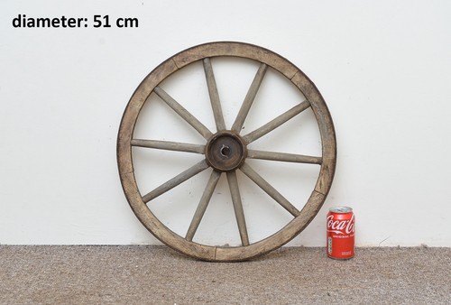 Vintage old wooden market cart