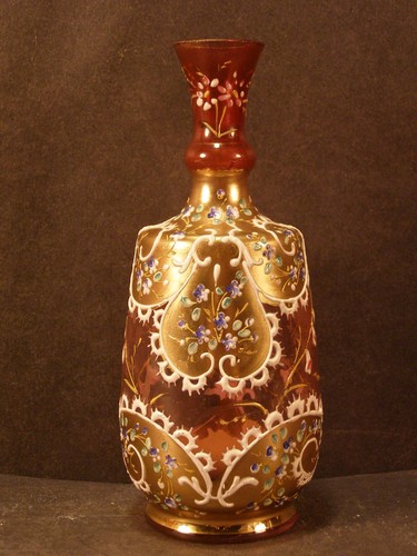 Antique moser enamel - moser,
