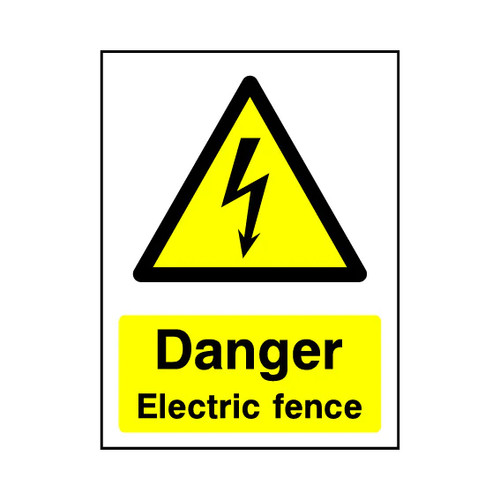 Danger electric fence - danger,