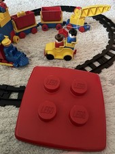 Duplo container box and train - container,