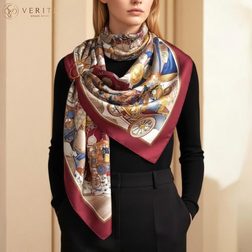 Rare vintage hermes silk scarf - silk,